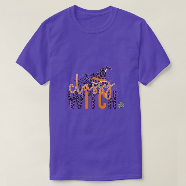 Classy Witch T Shirt (Design framsida)