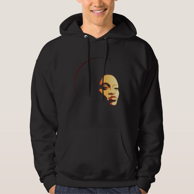Classy Womens African Head Wrap Black Pride  Soul  Hoodie (Framsida)