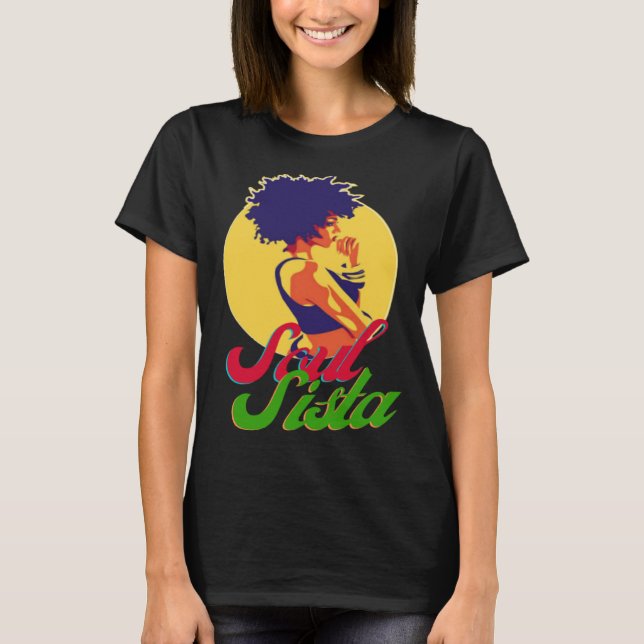 Classy Womens African Head Wrap Black Pride  Soul  T Shirt (Framsida)