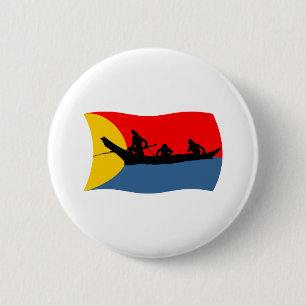 Clatsop Tribe Flagga Knapp