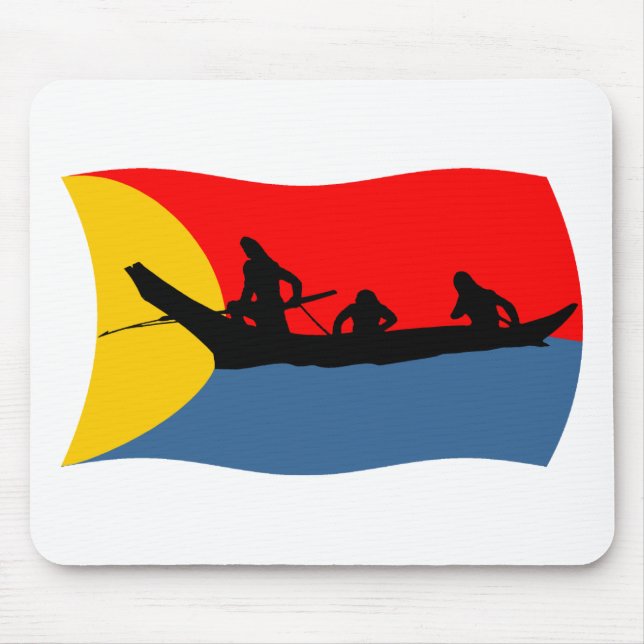 Clatsop Tribe Flagga Mousepad Musmatta (Framsidan)