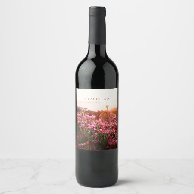 Claude Co African Collection Vin Label Vinflaska Etikett (Framsida)