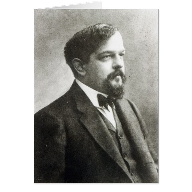 Claude Debussy, c.1908 Hälsningskort (Framsidan)