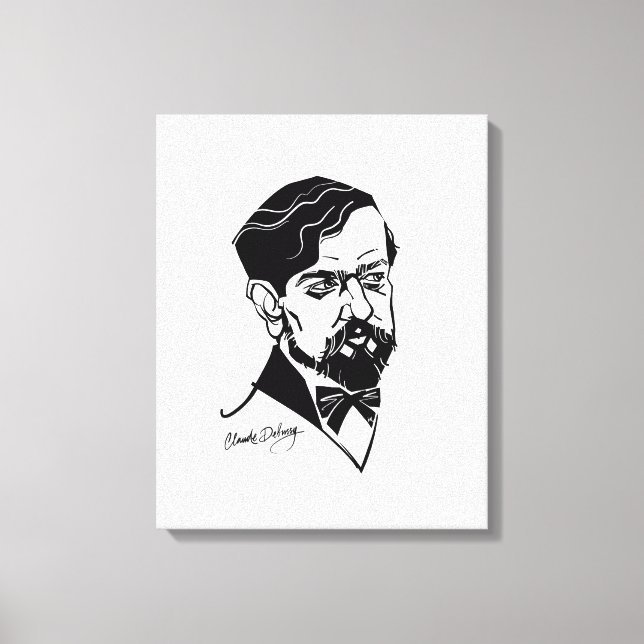 Claude Debussy Canvastryck (Framsida)