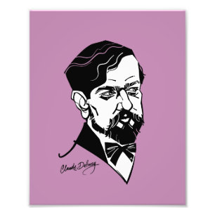 Claude Debussy Fototryck