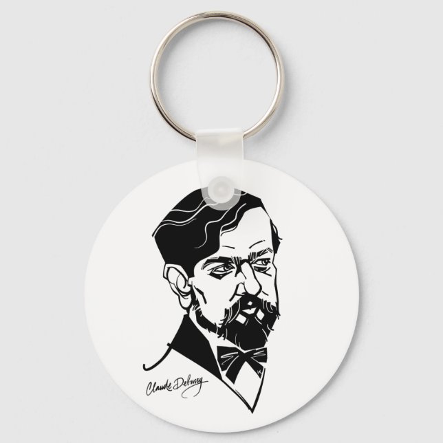 Claude Debussy Nyckelring (Framsida)