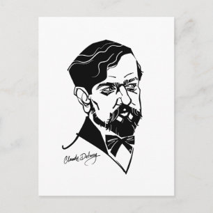 Claude Debussy Vykort