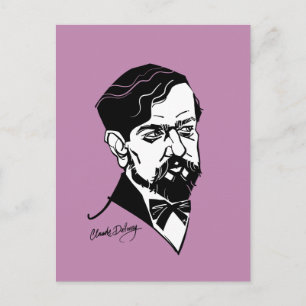 Claude Debussy Vykort