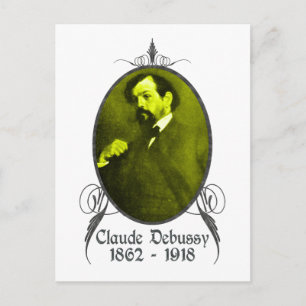 Claude Debussy Vykort