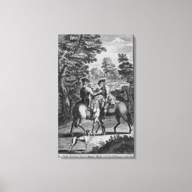 Claude Duval robbing Squire Roper Canvastryck (Framsida)