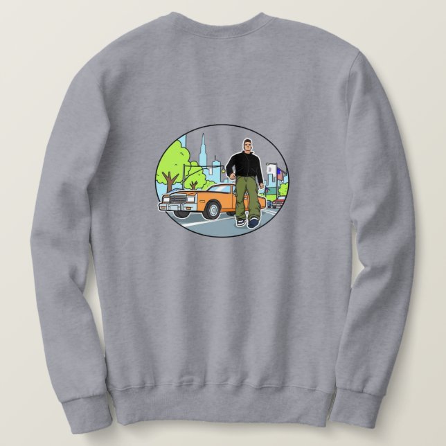 Claude - GTA 3 Lång Ärmad Tröja (Design baksida)
