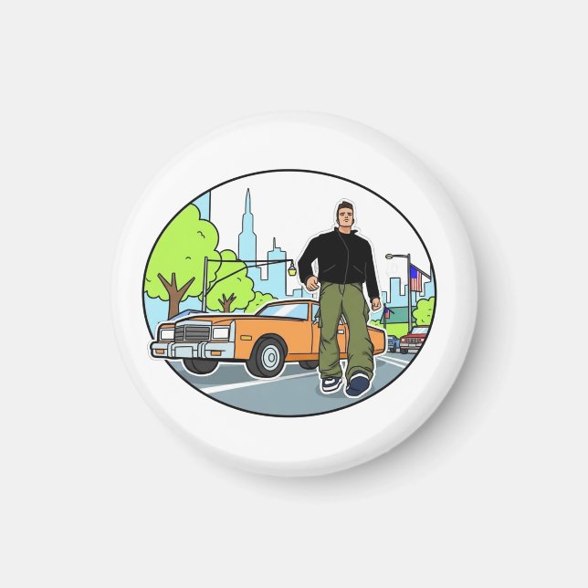 Claude - GTA 3 Magnet (Framsidan)