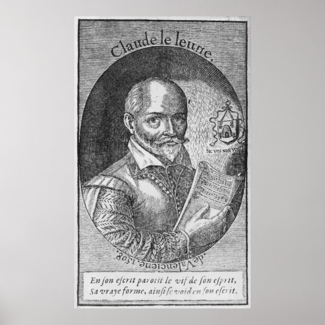 Claude Le Jeune 1598 Poster (Framsidan)