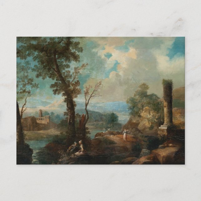 Claude Lorrain Artwork Vykort (Framsida)