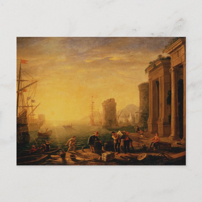 Claude Lorrain Artwork Vykort (Framsida)