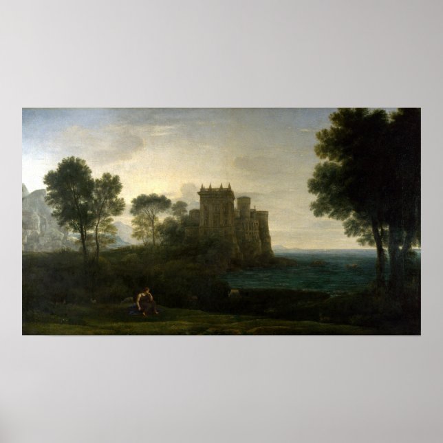 Claude Lorrain, det fantastiska slottet Poster (Framsidan)