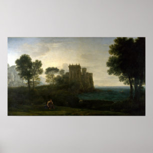 Claude Lorrain, det fantastiska slottet Poster
