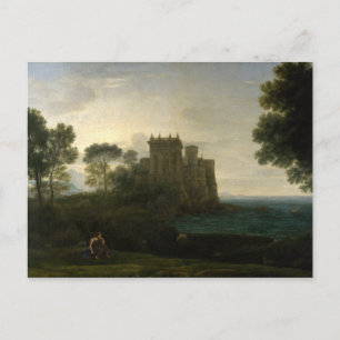 Claude Lorrain, det fantastiska slottet Vykort