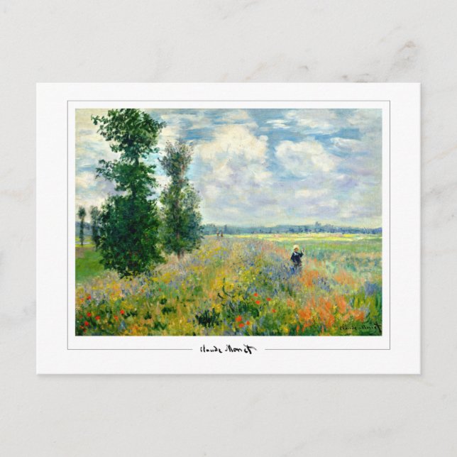 Claude Monet #108 - Finkonst Vykort (Framsida)