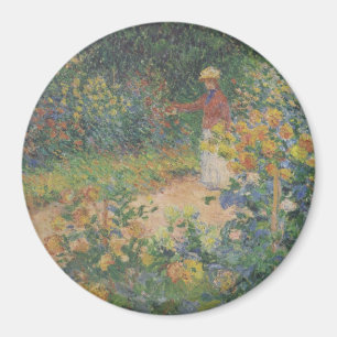 Claude Monet 1895 Vintage i Garden Magnet