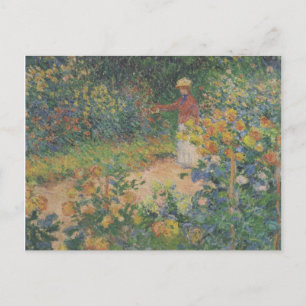 Claude Monet 1895 Vintage i Garden Vykort