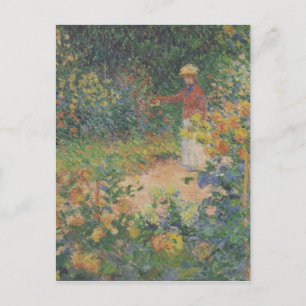 Claude Monet 1895 Vintage i Garden Vykort