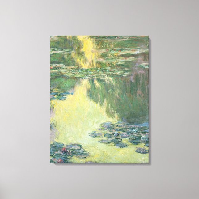 Claude Monet 1907 Vintage Waterlilies Canvastryck (Framsida)