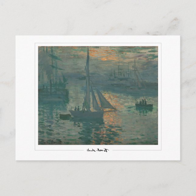 Claude Monet #36-2 - Finkonst Vykort (Framsida)