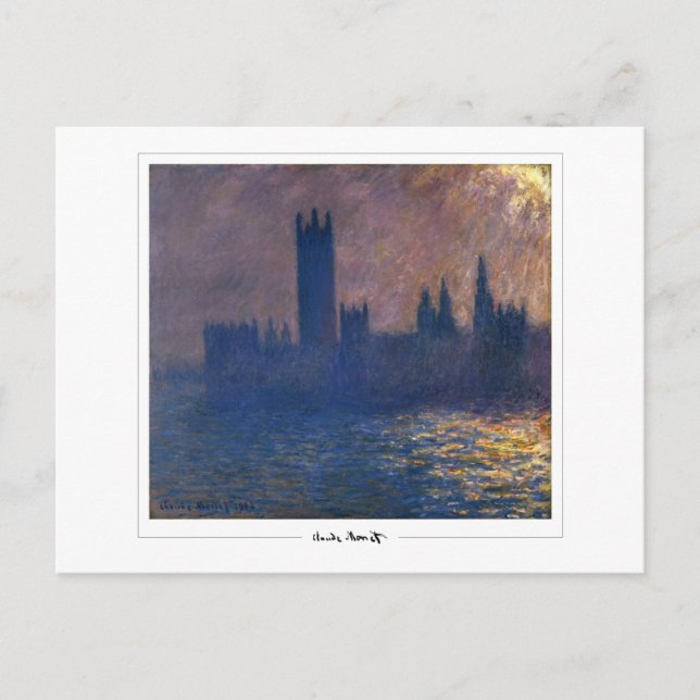 Claude Monet #57 - Finkonst Vykort (Framsida)