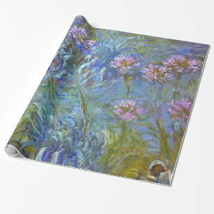 Claude Monet Agapanthus Fine Art Blommigt GalleryH Presentpapper