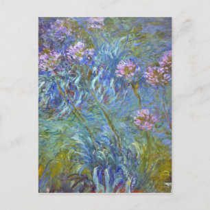 Claude Monet Agapanthus Fine Art Blommigt GalleryH Vykort
