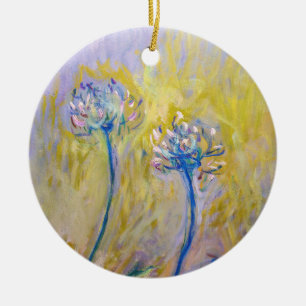 Claude Monet - Agapanthus Julgransprydnad Keramik