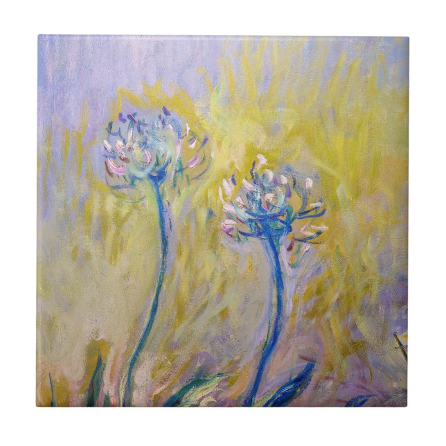 Claude Monet - Agapanthus Kakelplatta (Framsidan)