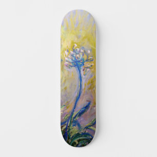 Claude Monet - Agapanthus Mini Skateboard Bräda 18,5 Cm