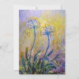 Claude Monet - Agapanthus Tack Kort