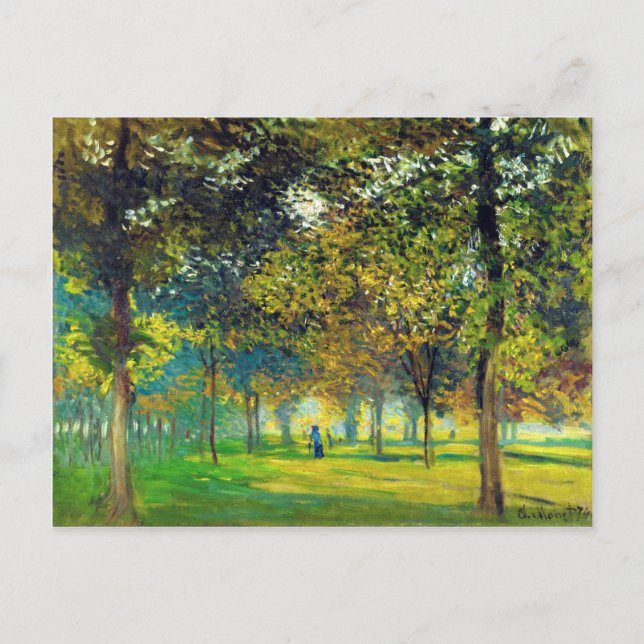 Claude Monet: Allee du Champ de Foire Vykort (Framsida)