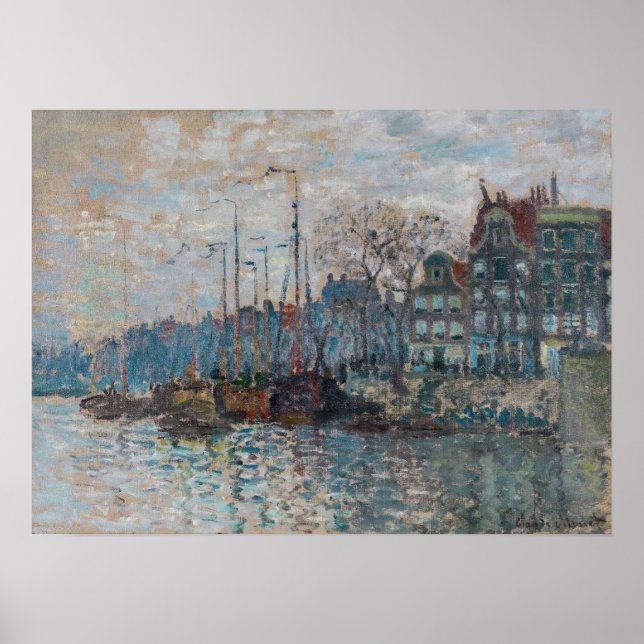 Claude Monet - Amsterdams syn Poster (Framsidan)