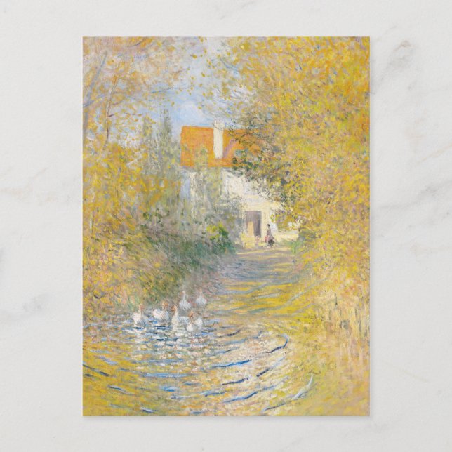 Claude Monet, Anka Pond Painting Art Print Vykort (Framsida)