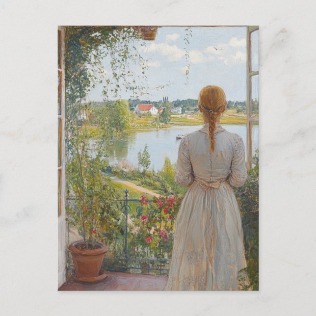 Claude Monet Antik Postkort Vykort (Framsida)