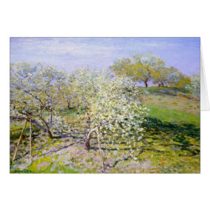 Claude Monet Apple träd Hälsningskort