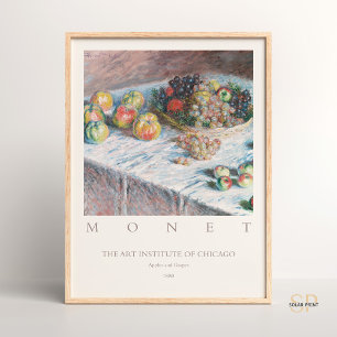 Claude Monet Apples and Grapes Art Print Poster
