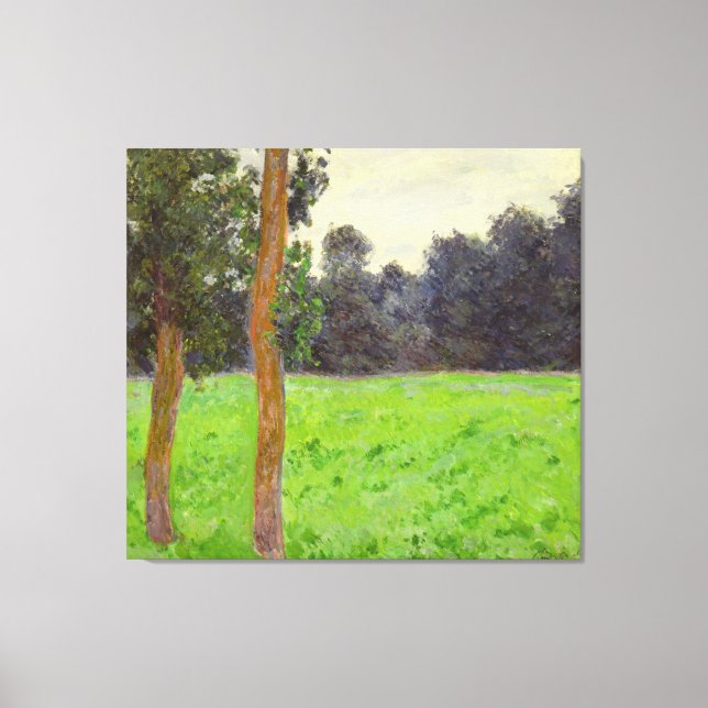 Claude Monet | Arbres dans la Prairie Canvastryck (Framsida)