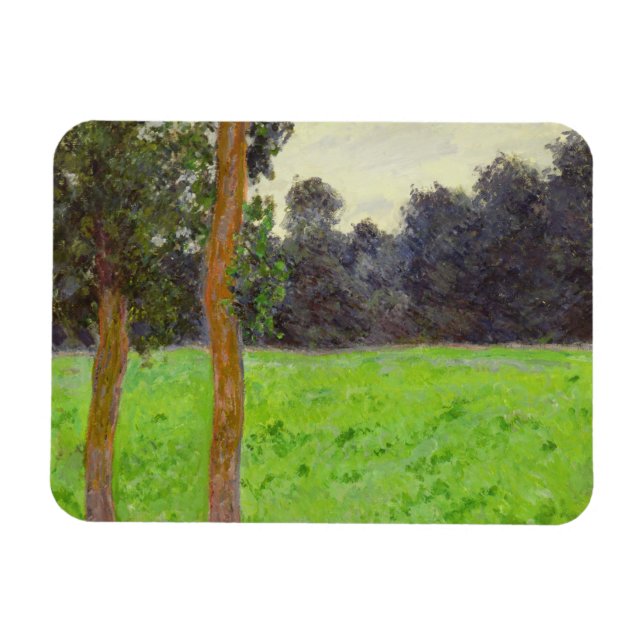 Claude Monet | Arbres dans la Prairie Magnet (Horisontell)