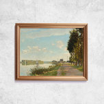 Claude Monet Argenteuil Chateau River Fransk Art Poster<br><div class="desc">Poster av Claude Monet,  Argentina,  1800-talet. Gamla berömdens fransk målar med en flod,  en segelbåt och en schateau eller ett slott i ett imponerande stil. CCO-licens,  public domain art. Ram ingår inte.</div>