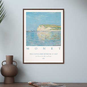 Claude Monet Art Print Low Tide på Pourville Near Poster