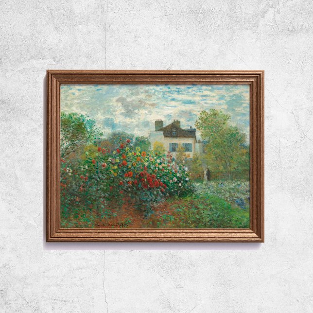 Claude Monet Artist Garden Fransk Old Art. Poster (Claude Monet The Artist Garden French Old Art Poster
)