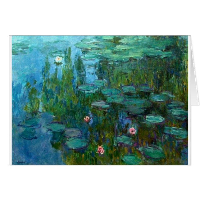 Claude Monet Artist Painter Destiny Gift Hälsningskort (Framsidan Horizontal)