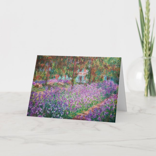 Claude Monet - Artistens trädgård på Giverny Kort (Framsida)