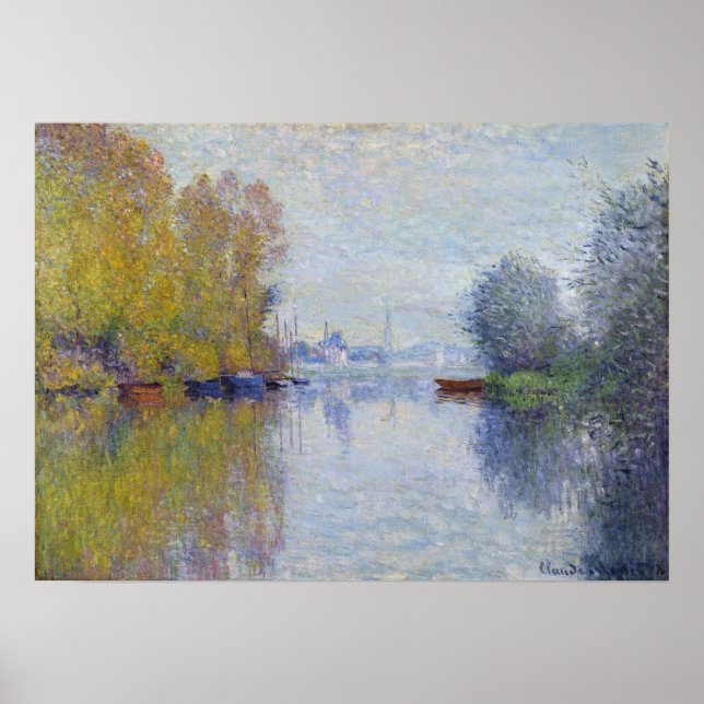 Claude Monet Autumn om Seine, Argentina Poster (Framsidan)