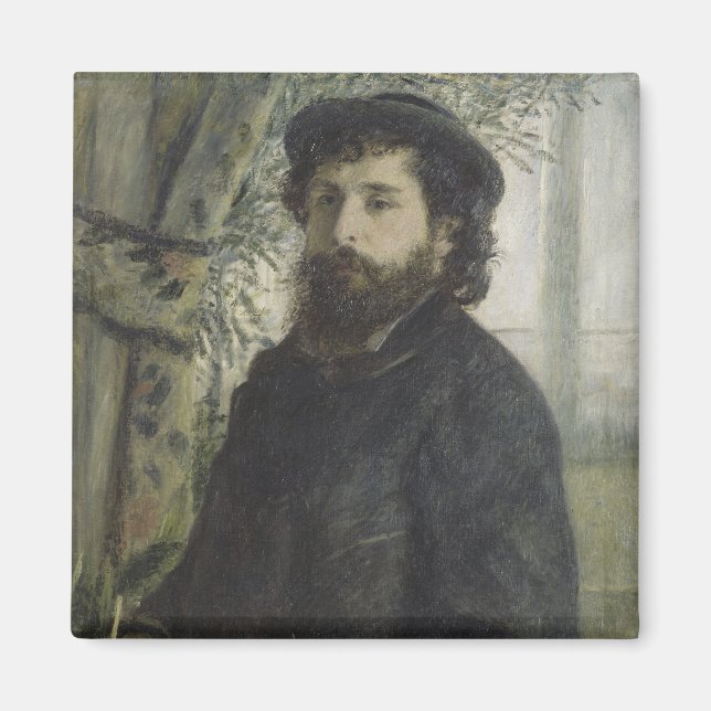 Claude Monet av Pierre-Auguste Renoir Magnet (Framsidan)